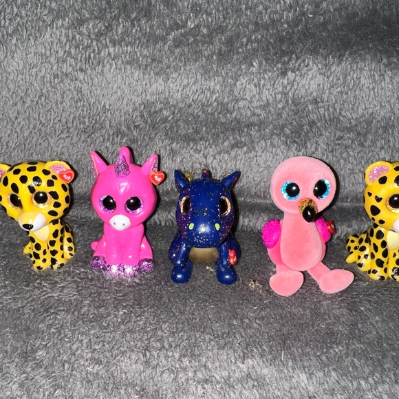 Lot of 5 TY Beanie Boos Mini Boo Speckles, Bubblegum, Gilda, Saffire Series 3 - Picture 7 of 15